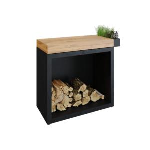 OFYR Butcher Block Storage 90 Black – Teak Hout