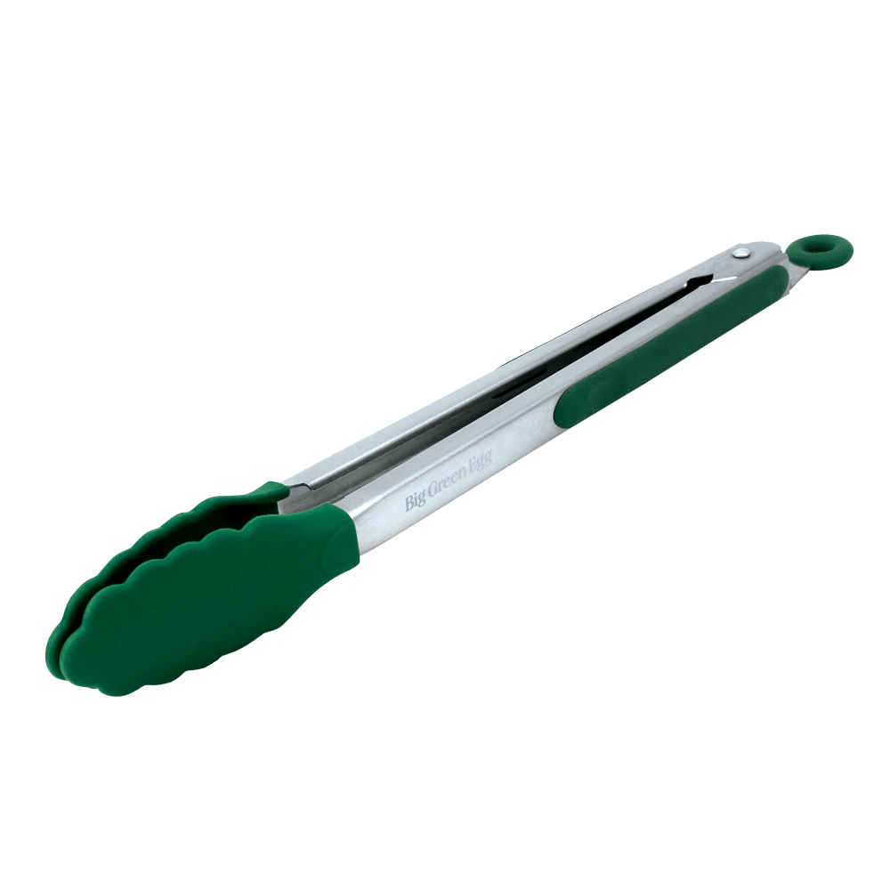 Green Egg Tang met siliconen grijper silicone tipped tongs Big 30 cm | Groen