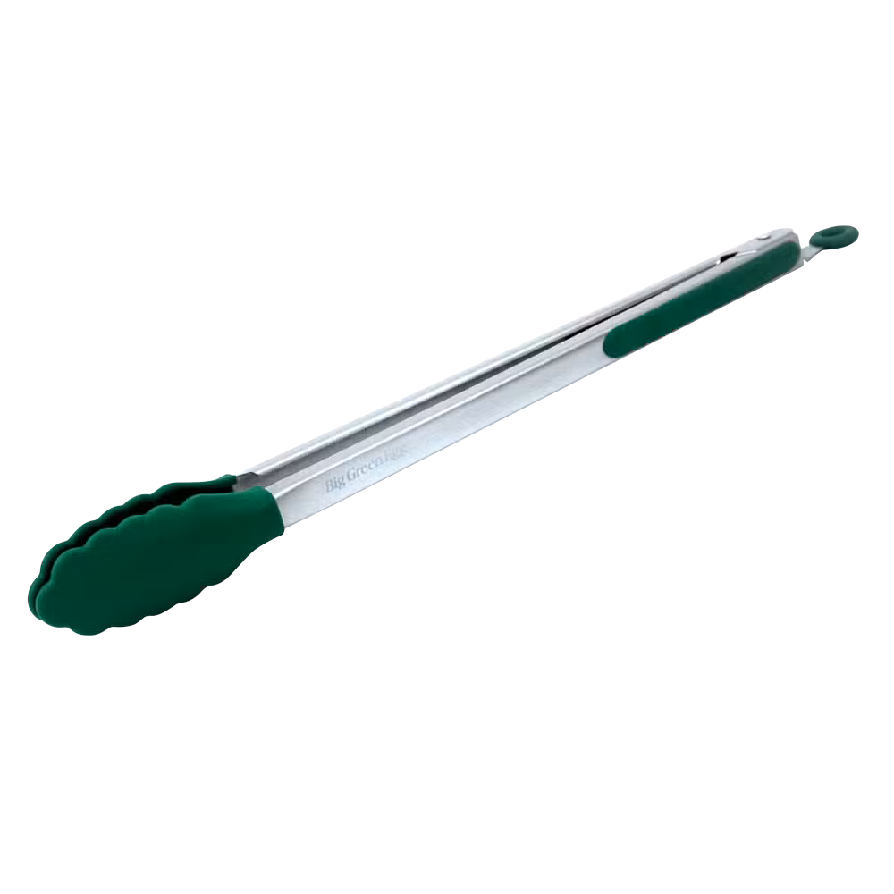 Green Egg Tang met siliconen grijper silicone tipped tongs Big 40 cm | Groen