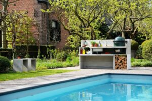 Betonnen buitenkeuken Cabin serie