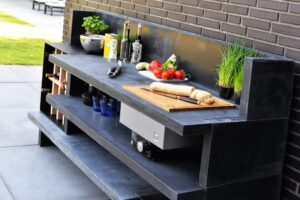 Betonnen buitenkeuken Cabin serie