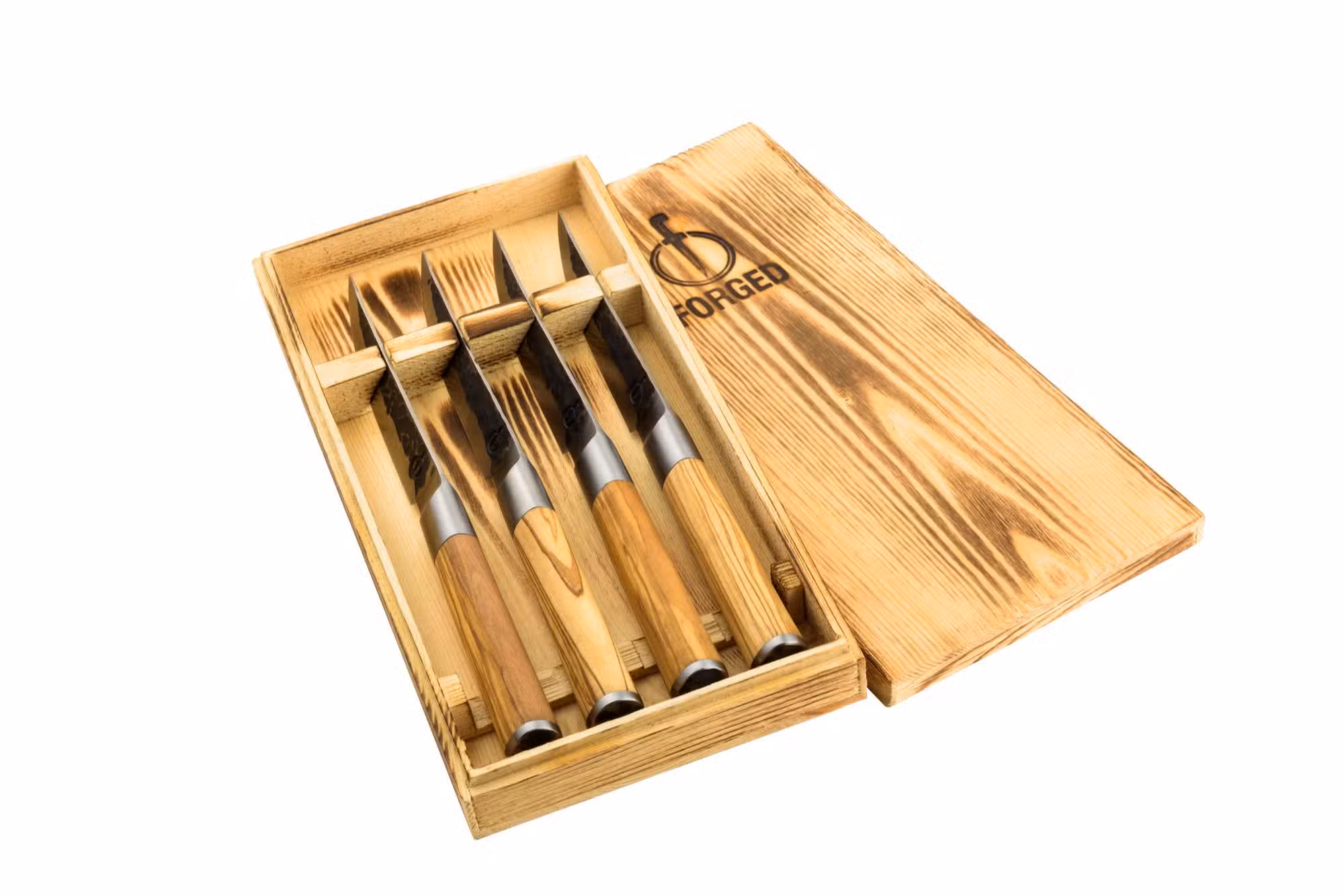 Forged Olive steakmessen set
