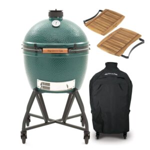 Big Green Egg XL - met intEGGrated handler, hoes en acacia zijplankjes