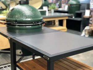 Dekton natuursteen insert antraciet - Modular Outdoor Workspace - Big Green Egg