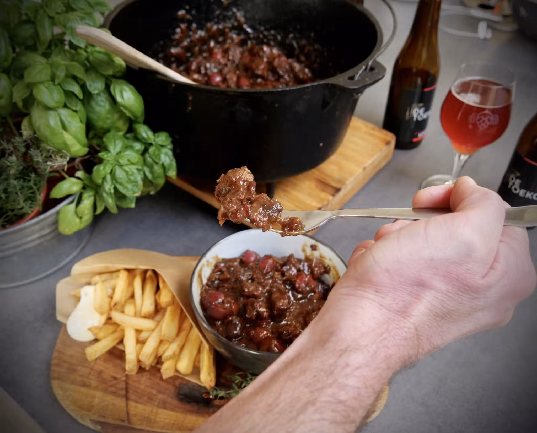 Varkenswangen stoof eindresultaat