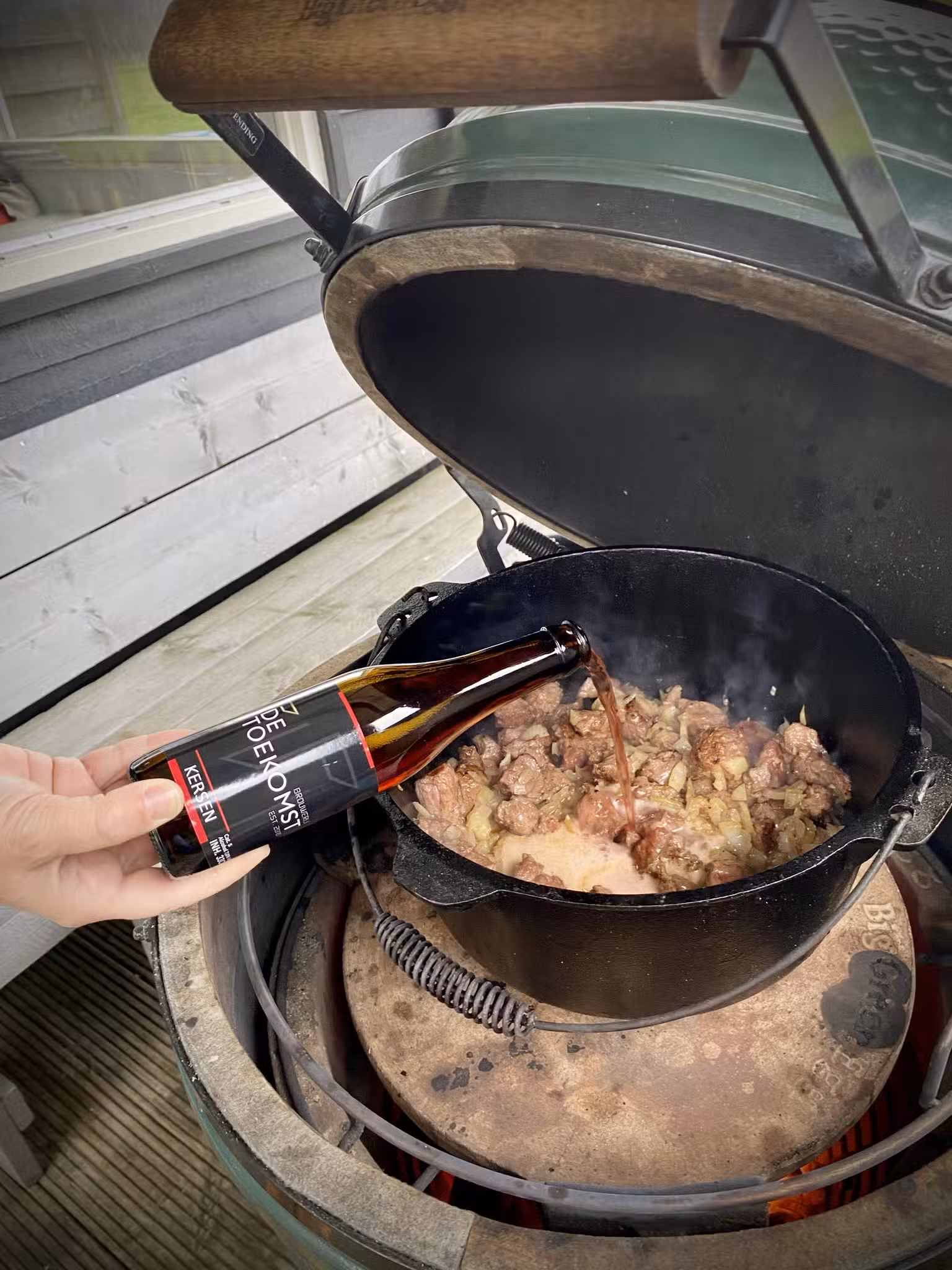 Kersenbier varkenswangen stoof