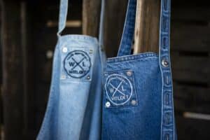 Witloft schort denim lichtblauw