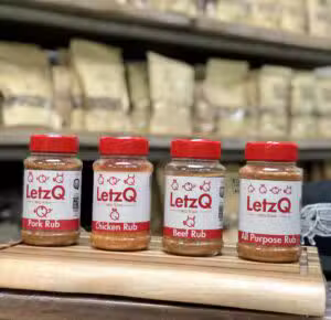 LetzQ rub 4 pack: all purpose, pork, beef en chicken