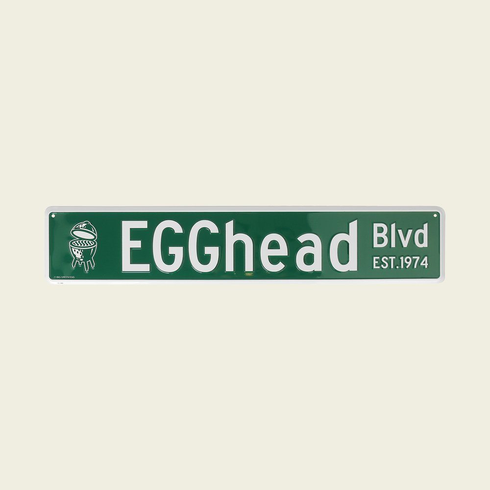 Green Egg Straatnaambord 'EGGhead Blvd' Big | Groen