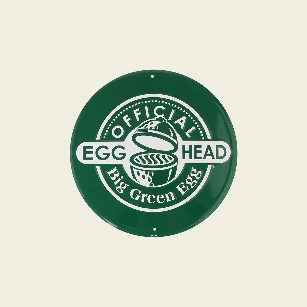 Green Egg Rond tekstbord 'Official EGGhead' Big | Groen