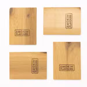 Cederhouten rookplanken 4 stuks 15x11cm Smokin' Flavours