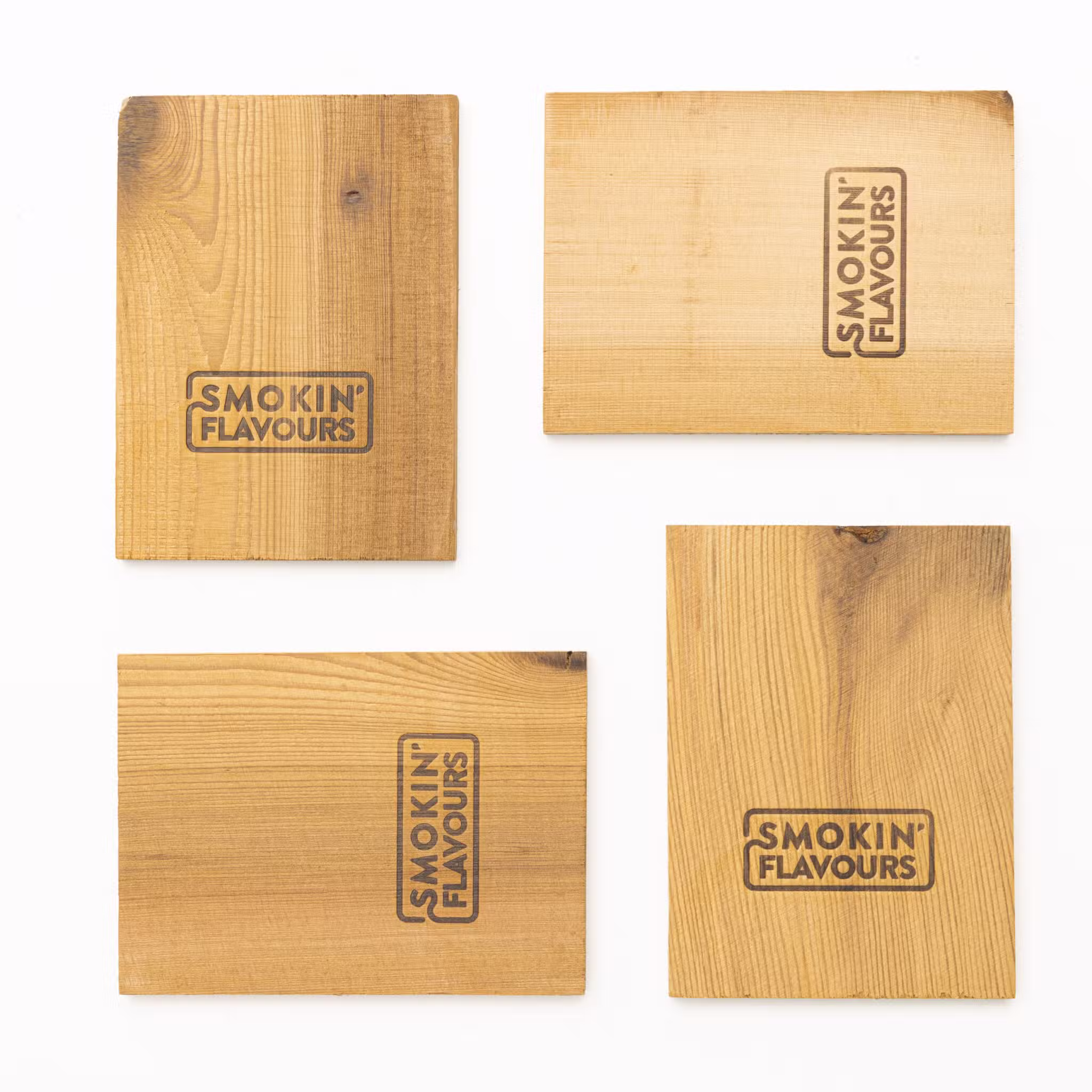 Smokin' Flavours Cederhouten rookplanken 4 stuks 15x11cm