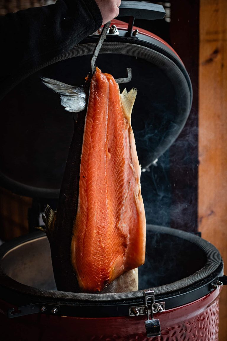 koud gerookte zalm kamado pekel recept green egg scaled - Koud gerookte zalm en pekelen