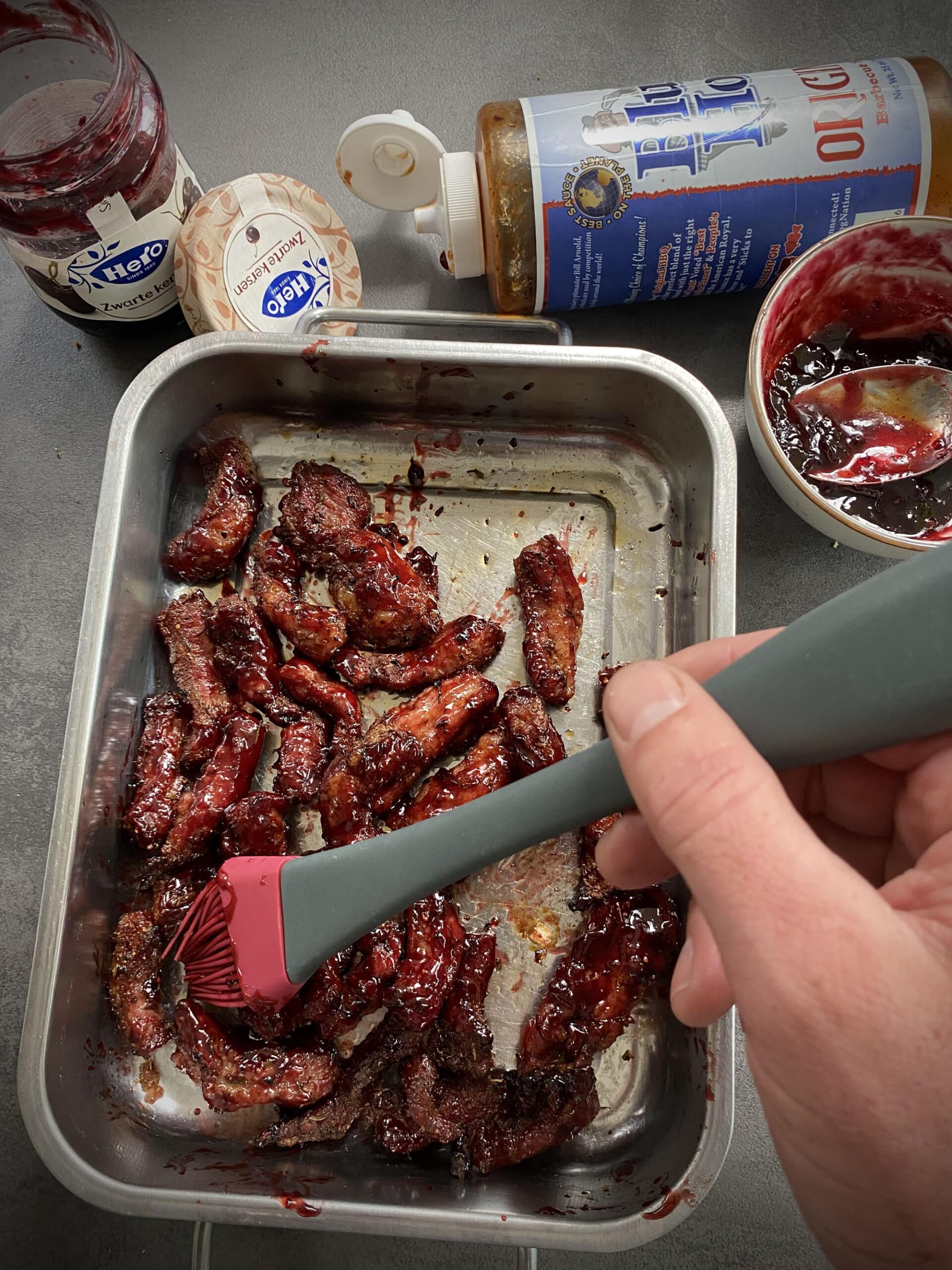 Iberico ribfingers in tortilla kamado bbq recept 05