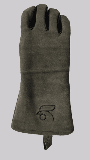 Leren handschoenen grijs Roostr