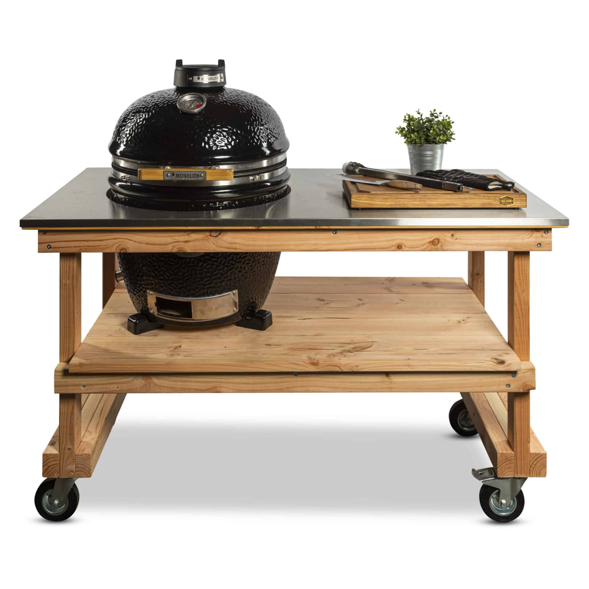 Monolith Douglas tafel met RVS blad + Classic Pro 2.0