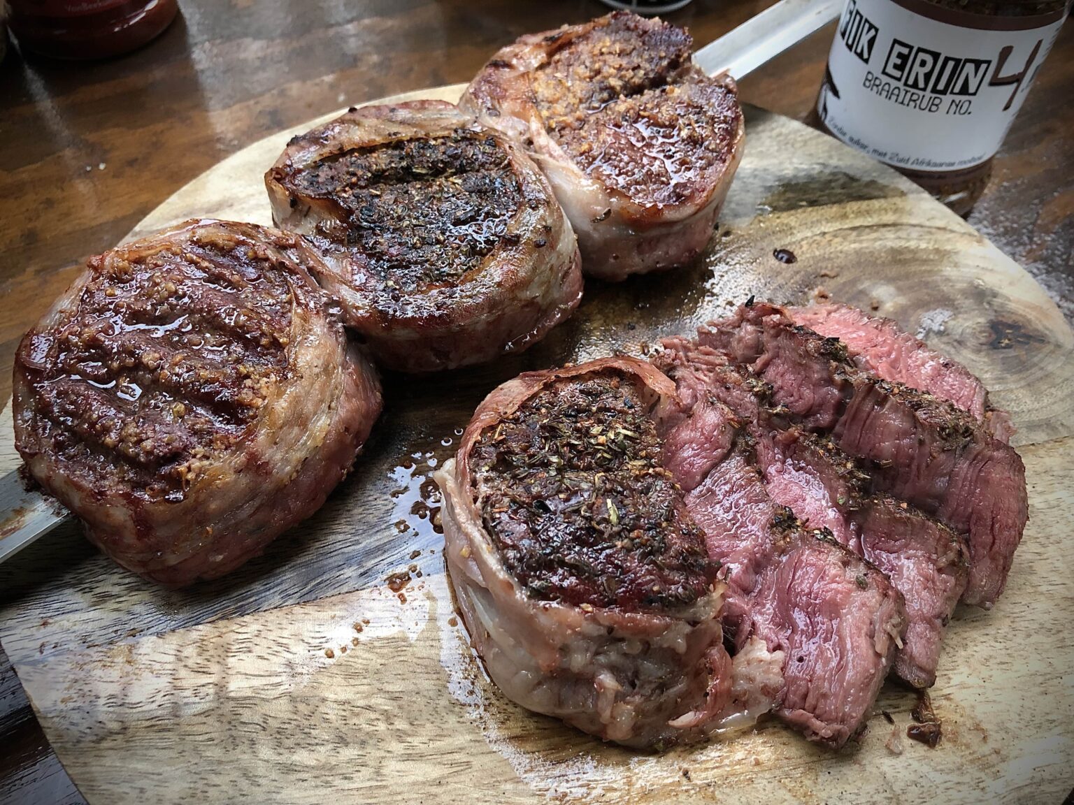 Bacon Wrapped Steaks
