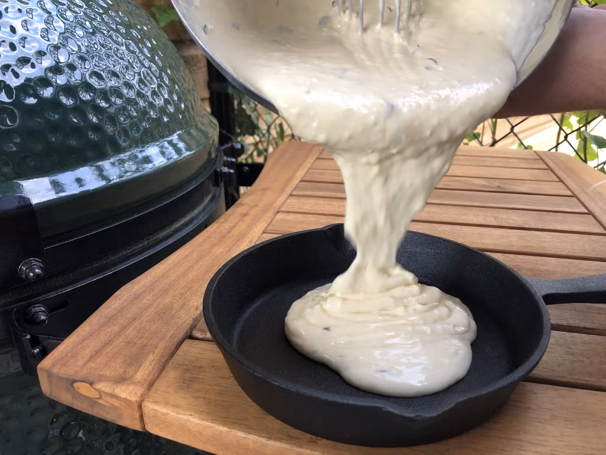 Cheesecake beslag-Big-Green-Egg-Kamado-BBQ-Recept