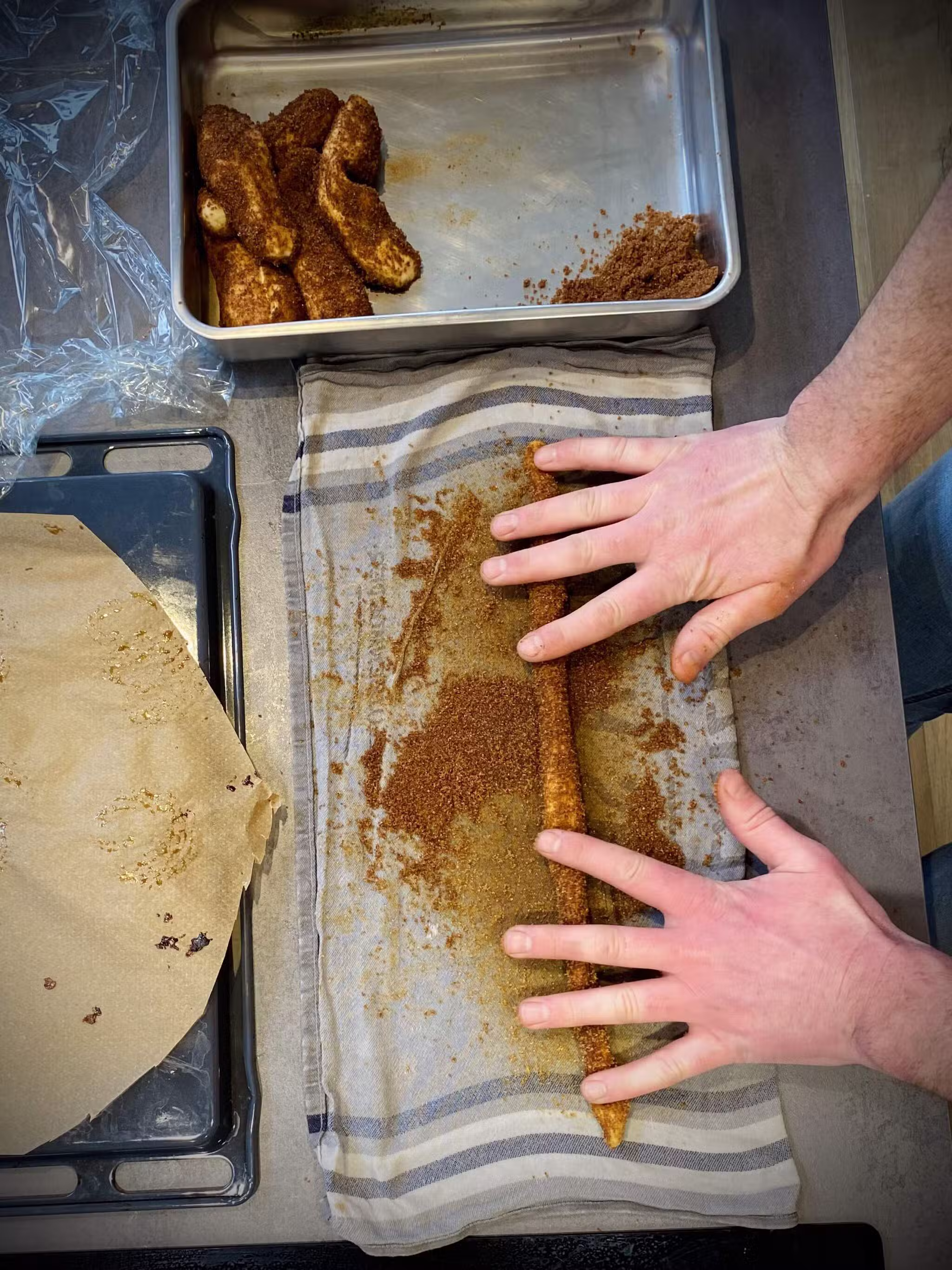 Recept-Kamado-BBQ-Deeg-Rollen-Dessert