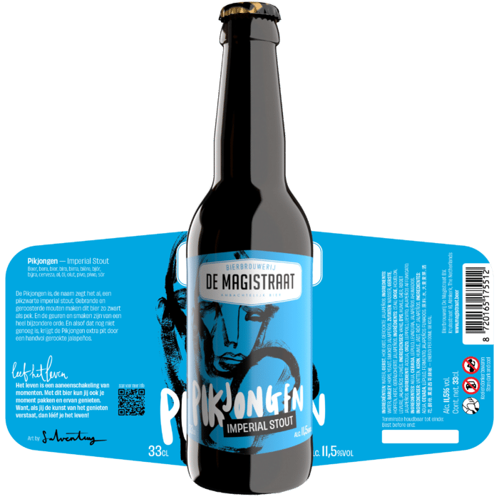 de-pikjongen-fles-met-etiket-achtergrond