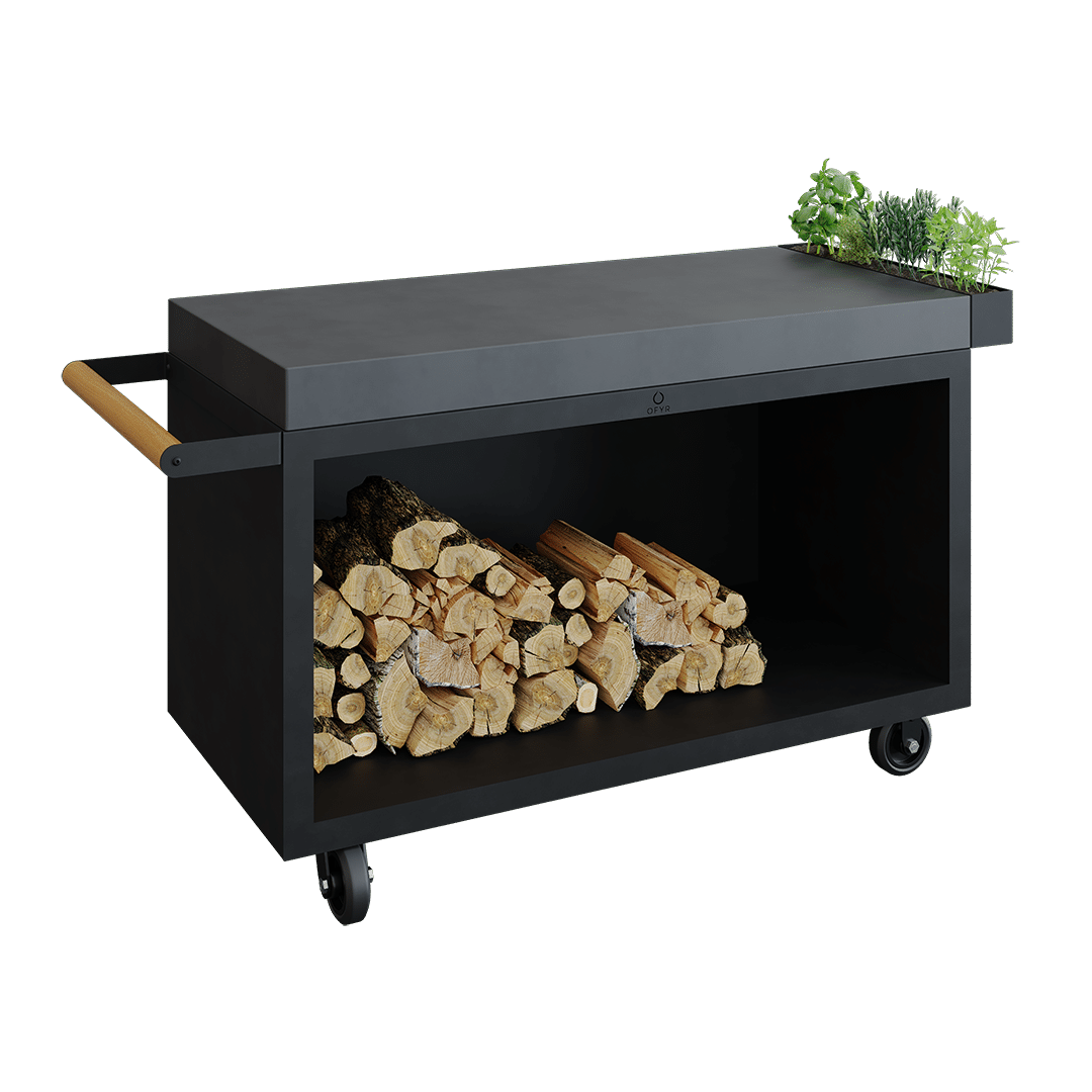Ofyr 135 Mise en Place Table PRO Black – Donker Keramiek | Grijs