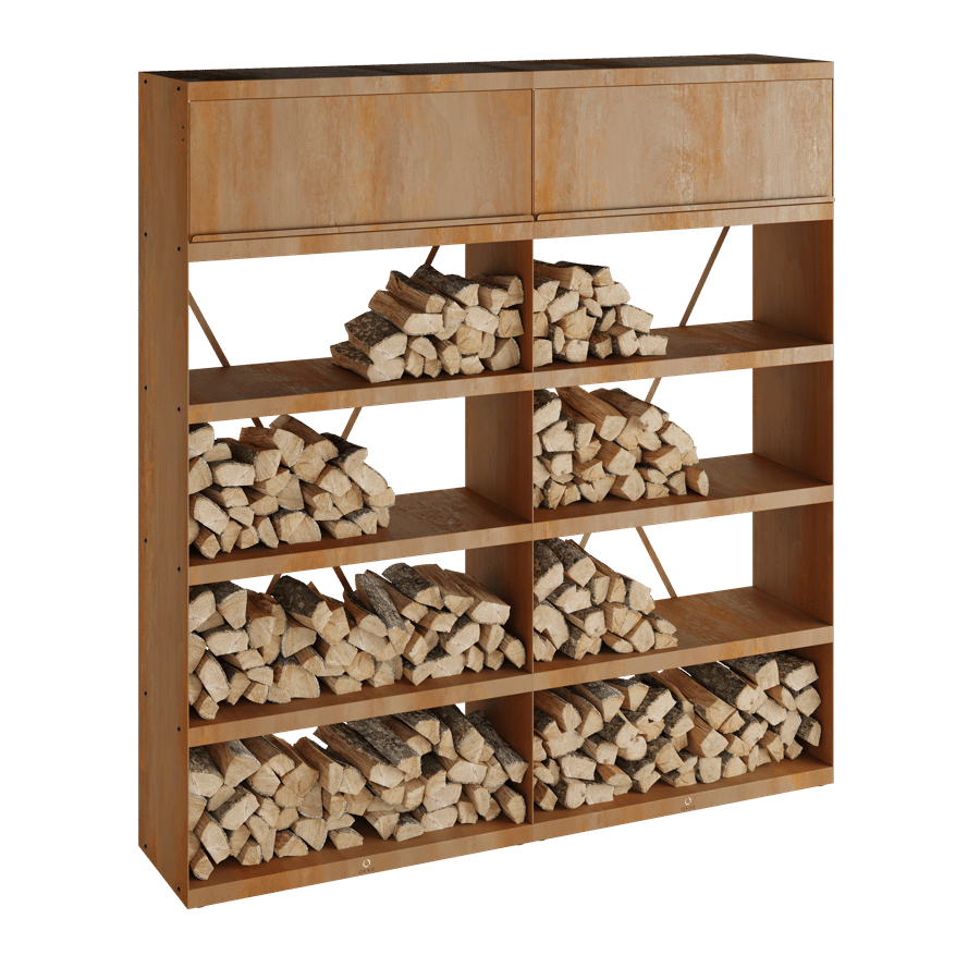 Ofyr Wood Storage 200 Corten