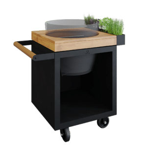 OFYR 65 Kamado Table PRO Black – Teak Hout