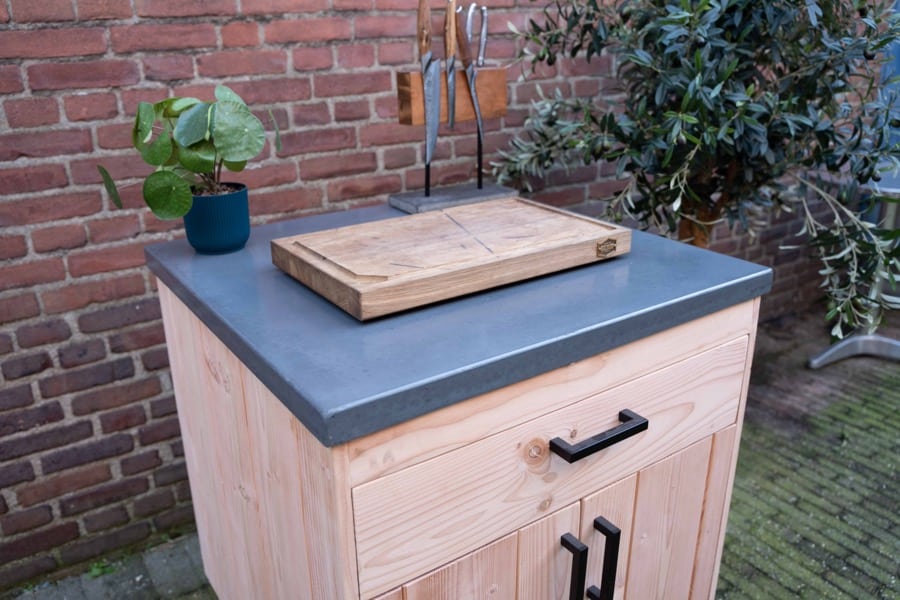 Mise en Place meubel Douglas / Beton BBQ Experience Center