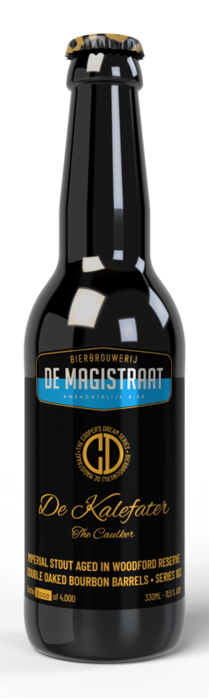 Kalefater-barrel-aged-woodford-bourbon-de-magistraat-33-cl