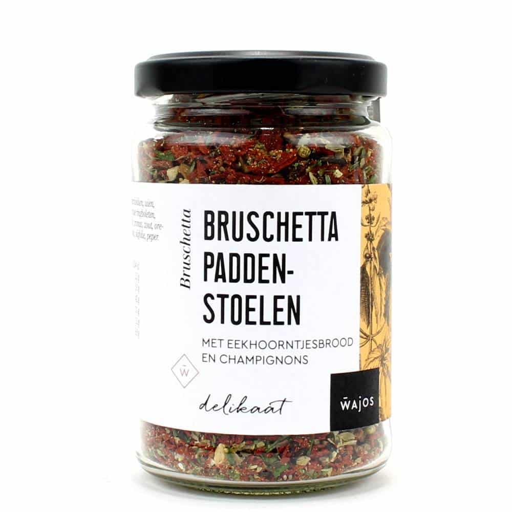 Bruschetta paddenstoel