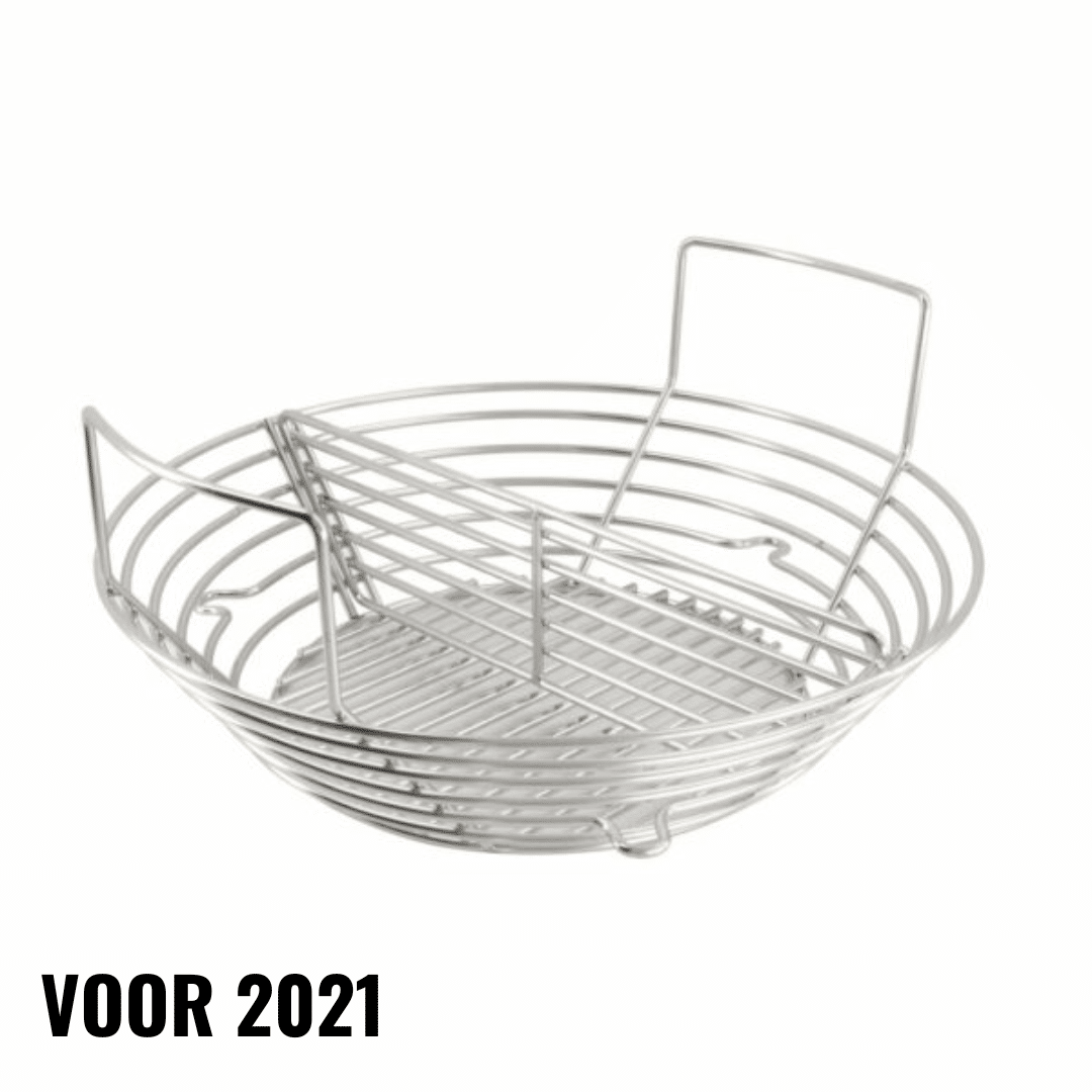 Mand Denter Rvs houtskool mand Grill Guru - BBQ Experience Center