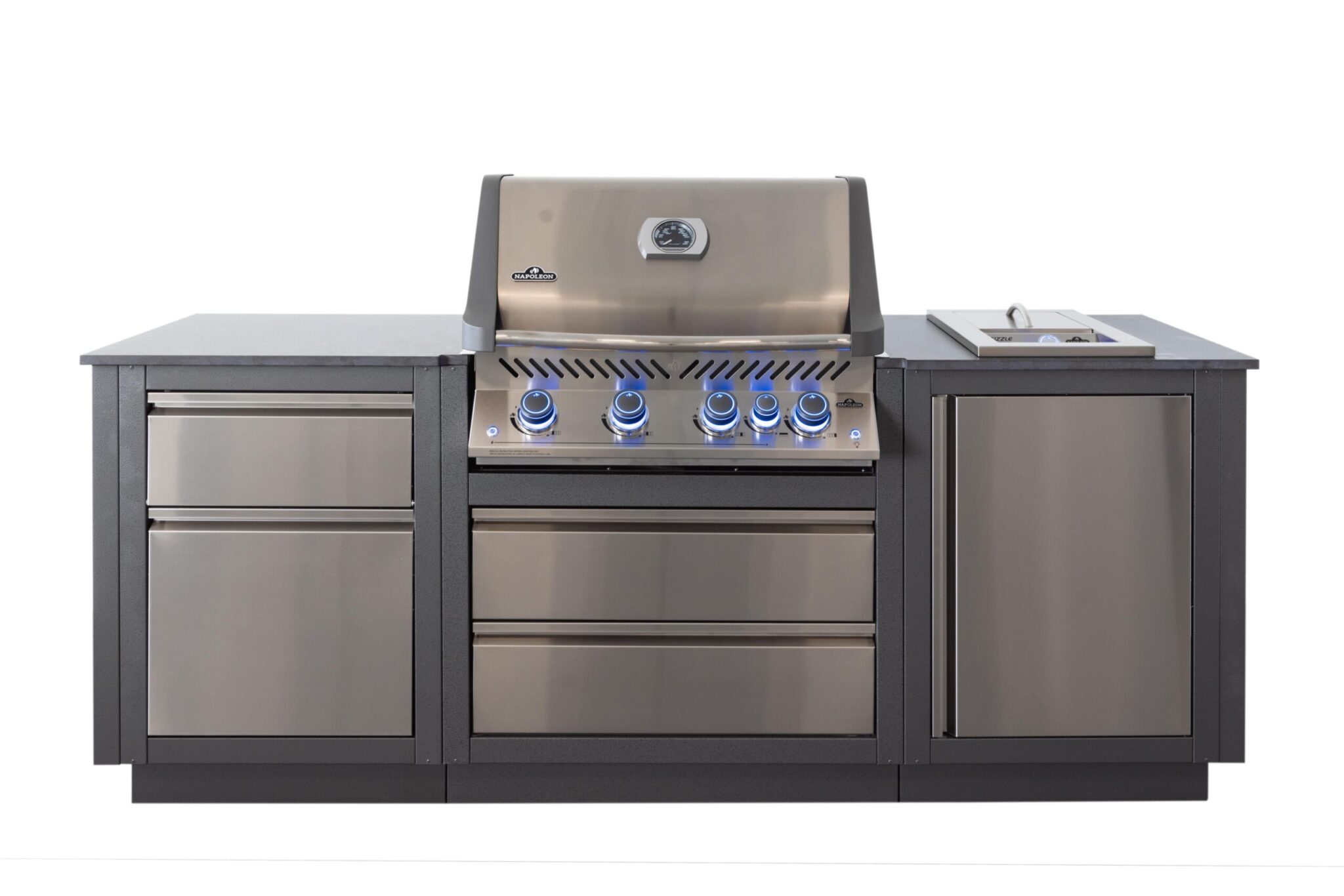 OASIS Compact Buitenkeuken + Napoleon Inbouw Prestige 500 BBQ