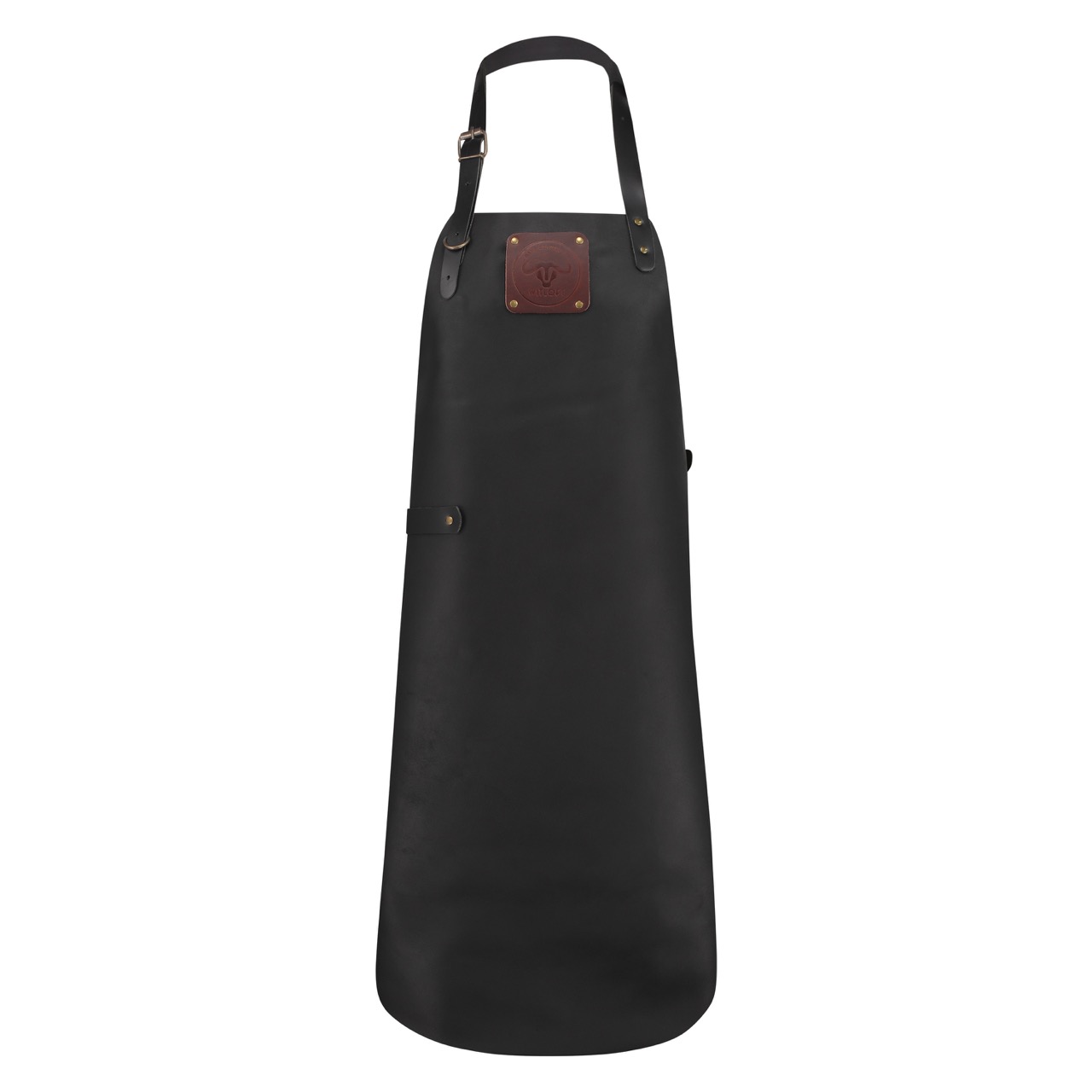 Witloft Leren buffalo schort | Zwart