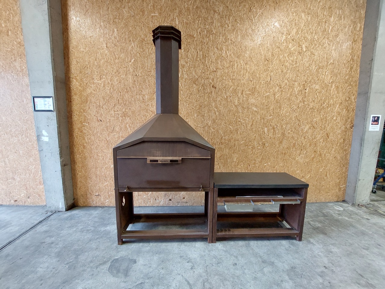 Braaimaster FS1200 Elite Corten Complete opstelling | Tweedekans | Corten staal