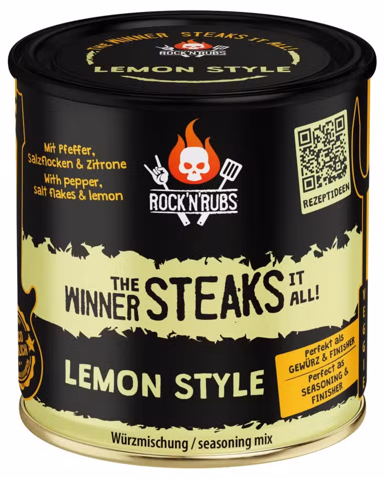 Rock 'n Rubs The winner steaks it all Lemon Style