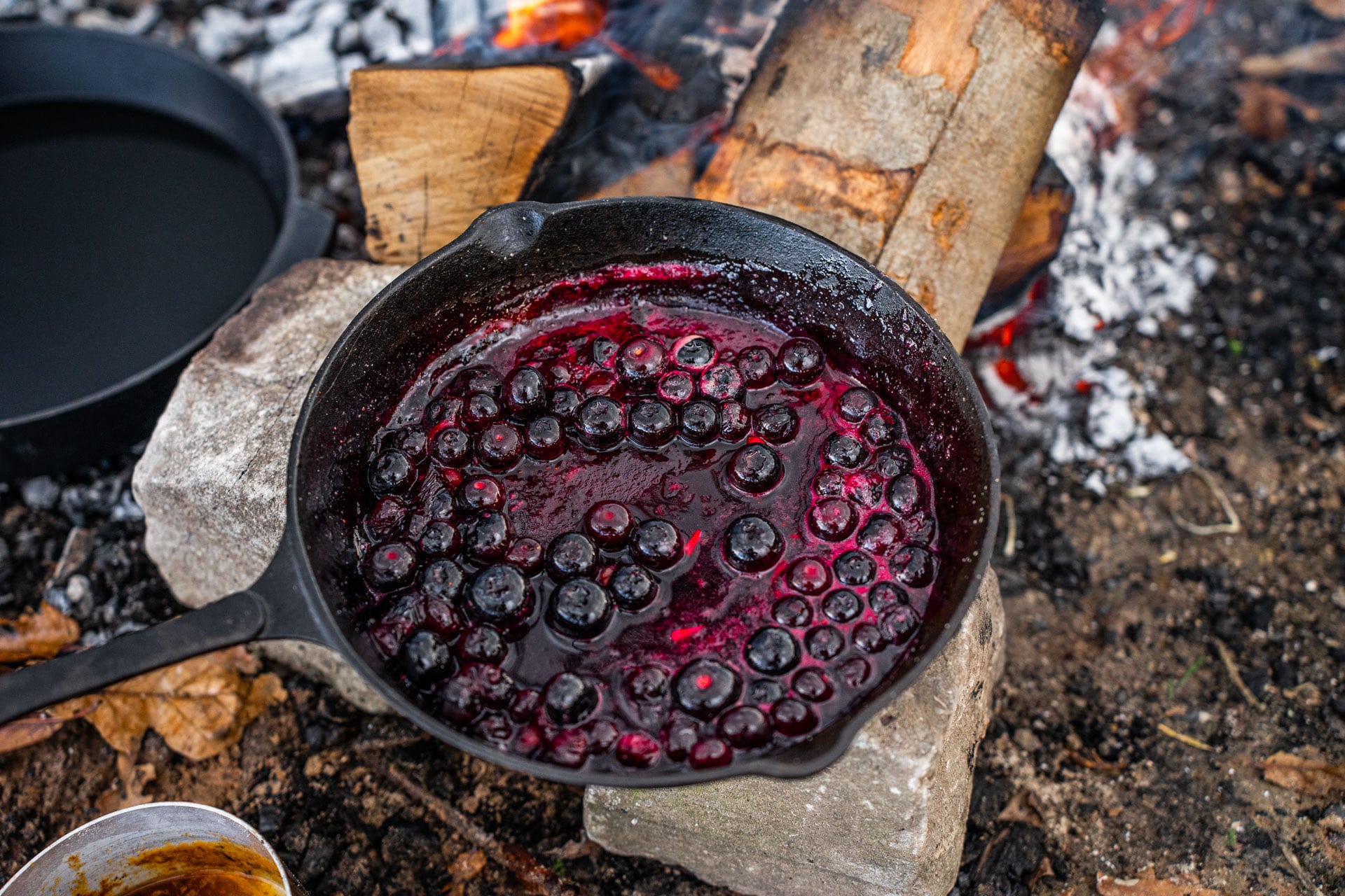 Chicken-and-Waffles-blueberry-compotj