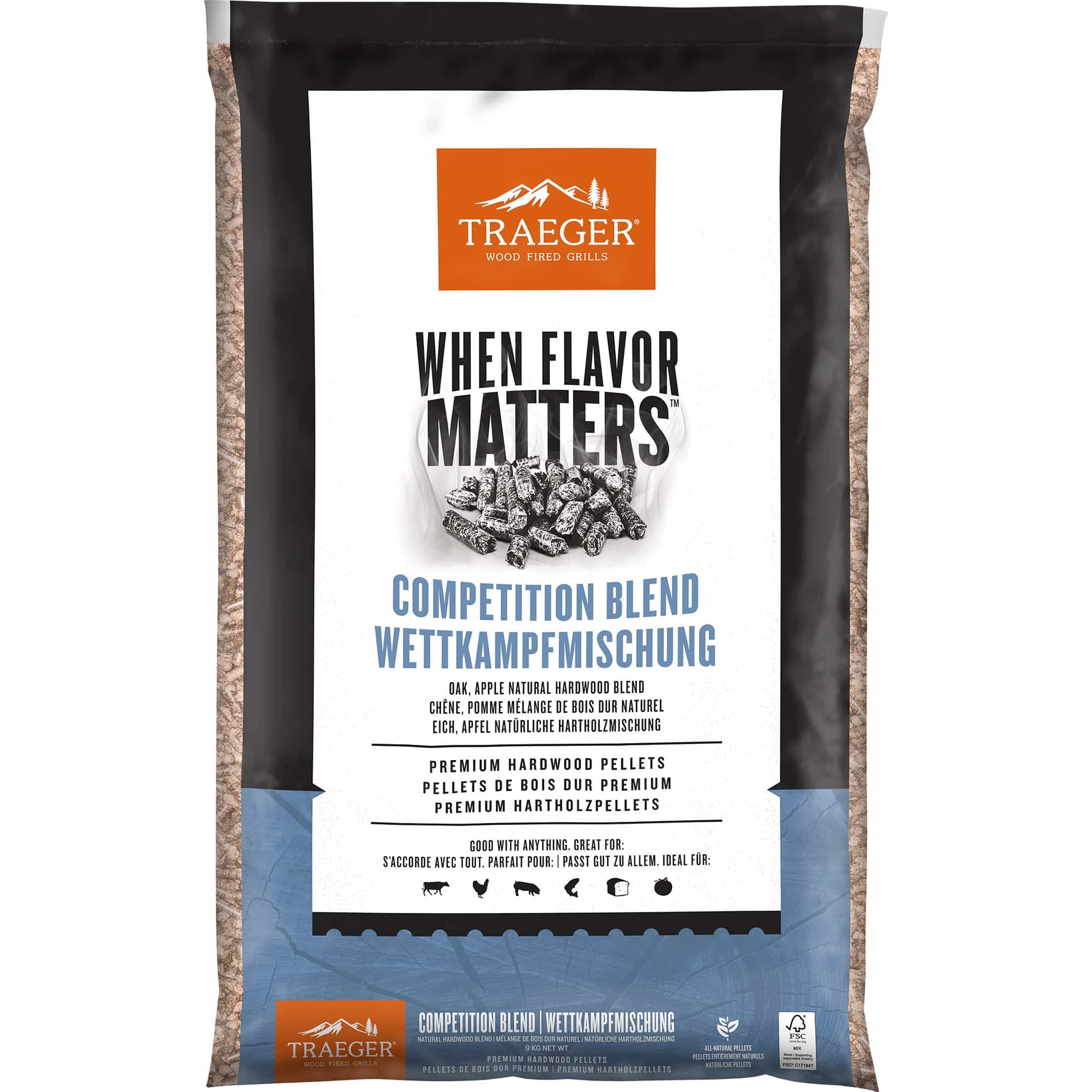 Traeger pellets competition blend 9KG