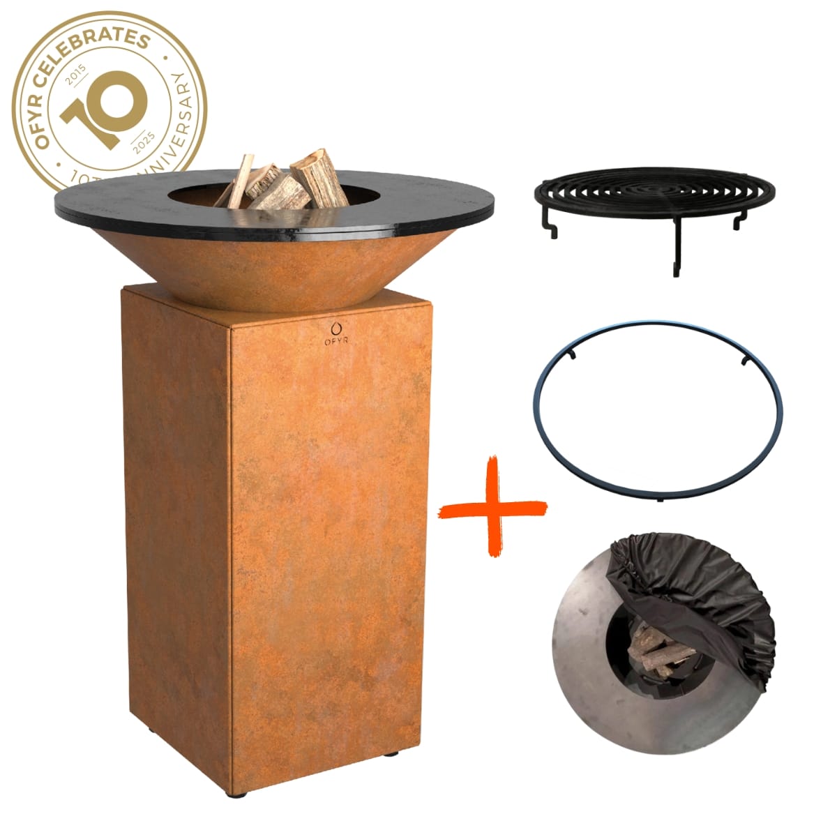 BBQExperience Ofyr 75 Classic Corten 10th year anniversary aanbieding