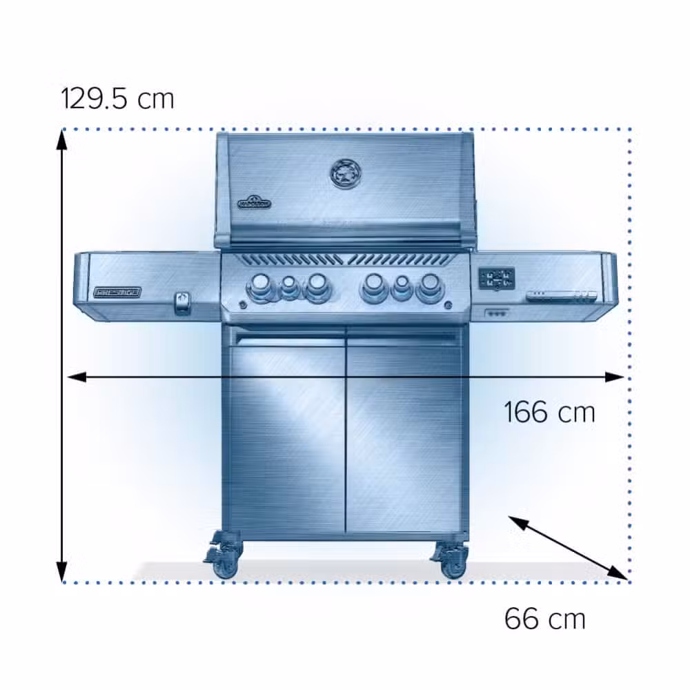 Napoleon Prestige 500 connected RSIB RVS - BBQ Experience Center