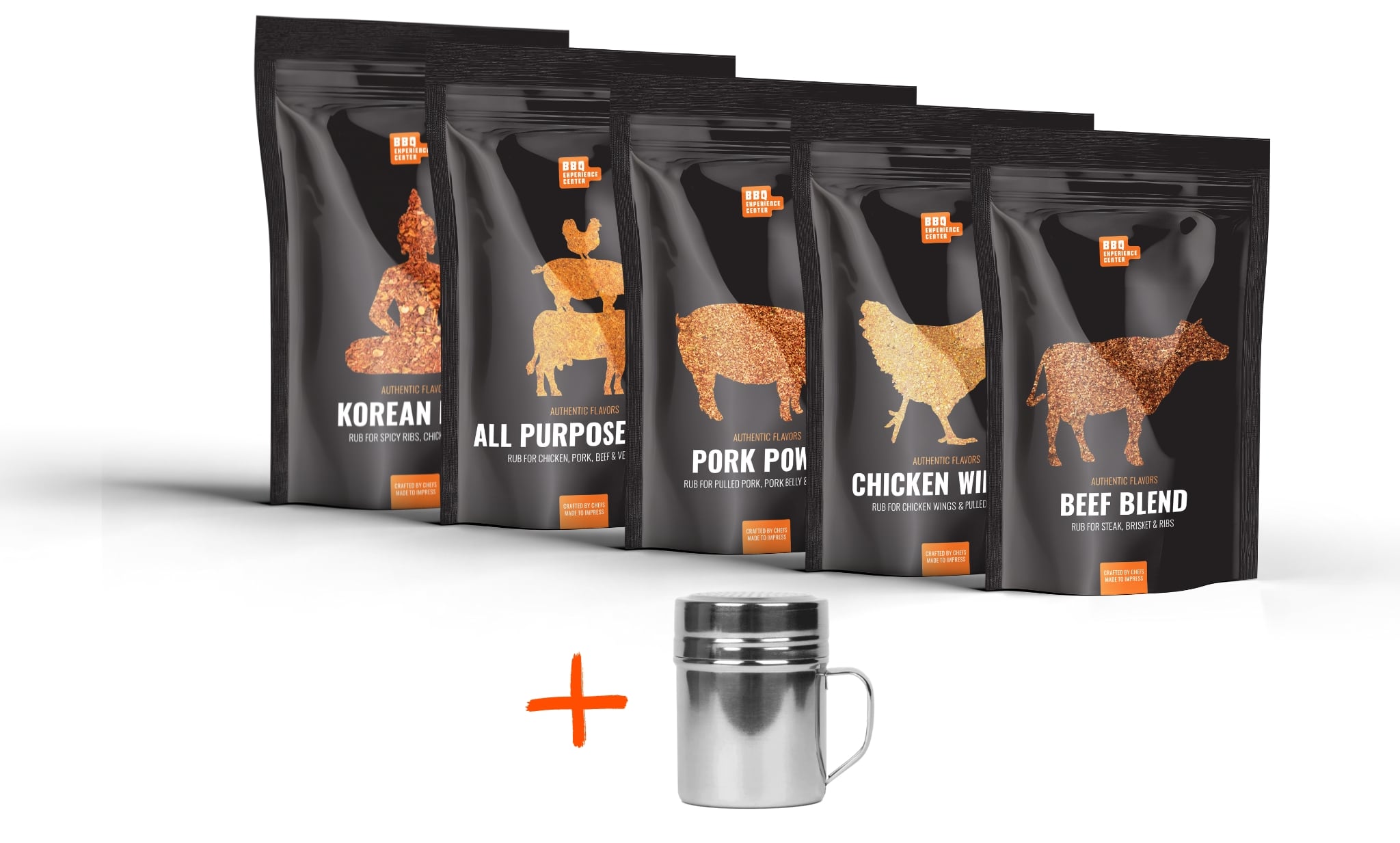 5 BXC rubs + gratis rubshaker