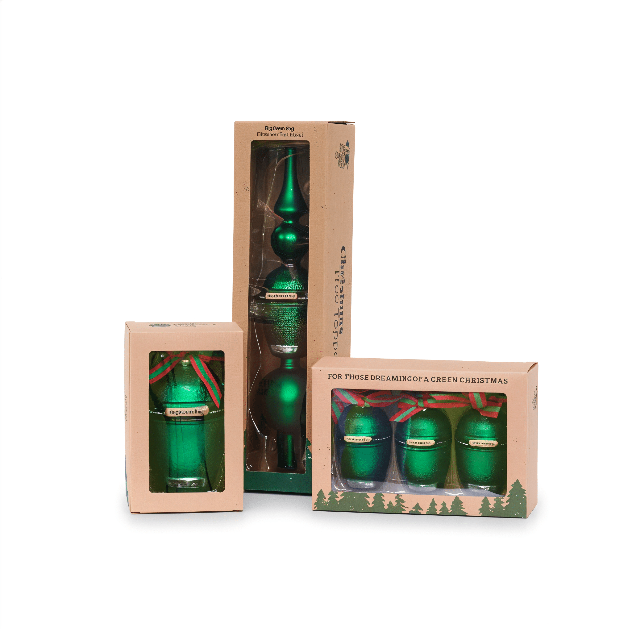 Green Egg Christmas tree giftbox Big | Groen