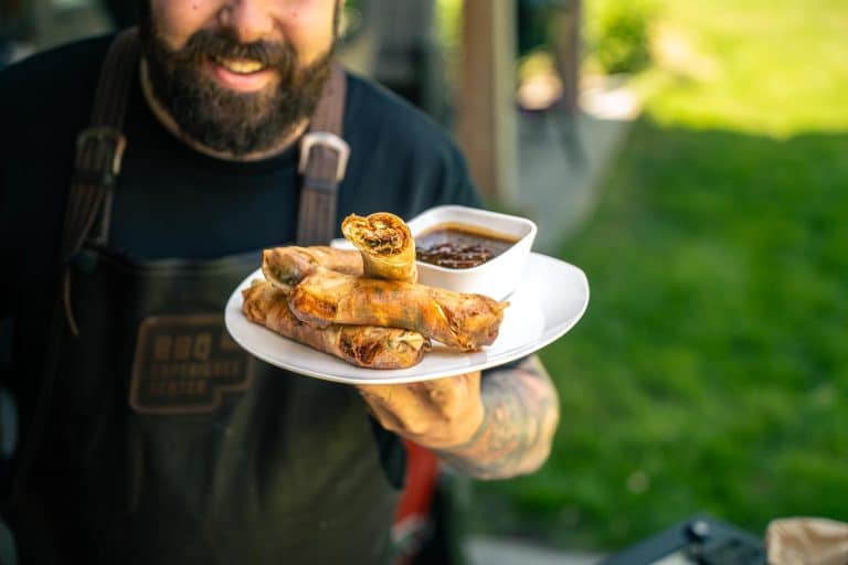 pulledchickenloempiaslowres - Chinese Pulled Chicken Loempia's