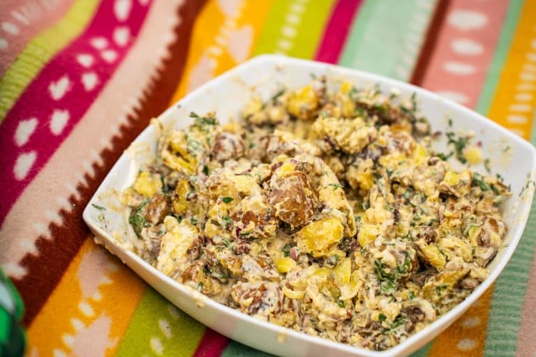campingshorts - Gepofte aardappelsalade