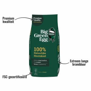 Houtskool Beuk 9KG Big Green Egg - Premium kwaliteit, Extreem lange brandduur, FSC-gecertificeerd