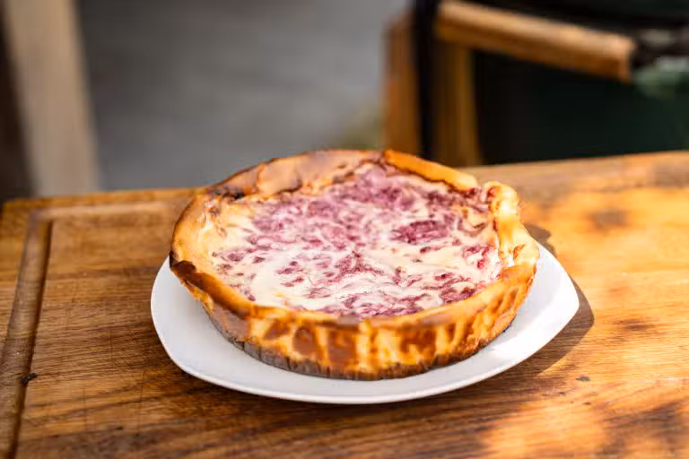 cheesecakelowres - Witte chocolade frambozen cheesecake