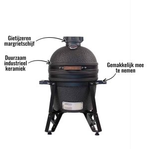 The Bastard compact urban - Duurzaam industrieel keramiek, Gietijzeren margrietschijf, Gemakkelijk mee te nemen