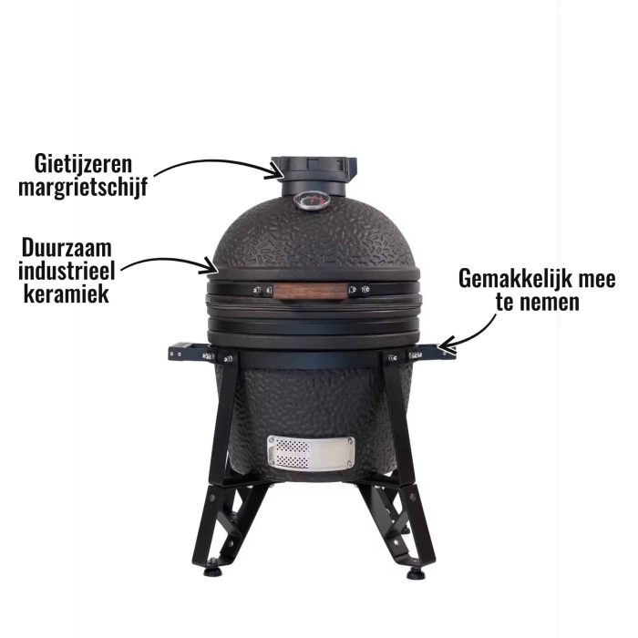 The Bastard compact urban - Duurzaam industrieel keramiek, Gietijzeren margrietschijf, Gemakkelijk mee te nemen