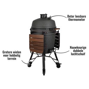 The Bastard VX large compleet - Beter leesbare thermometer, Nauwkeurige dubbele luchtschuif, Grotere wielen voor hobbelig terrein