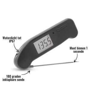 Thermapen One - Meet binnen 1 seconde, 180 graden inklapbare sonde, Waterdicht tot IP67